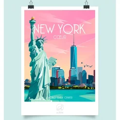 Fabrique de Styles Affiche ville New-York 42x59.4cm* Cadres Déco Et Affiches