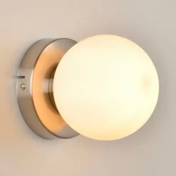 Fabrique de Styles Applique en metal et verre h12cm alu brosse - seventy* Appliques