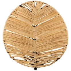 Fabrique de Styles Applique en raphia et fer naturel et noir h32cm - Tulum* Appliques