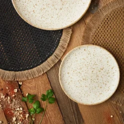 Fabrique de Styles Assiette à dessert d20.5cm en faience - lisere* Assiettes