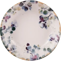 Fabrique de Styles Assiette à pates en faïence blanc d22cm - Garden* Assiettes