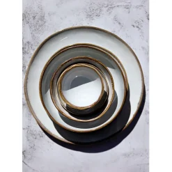 Fabrique de Styles Assiette a dessert en grès nacré d20cm - Nori* Assiettes