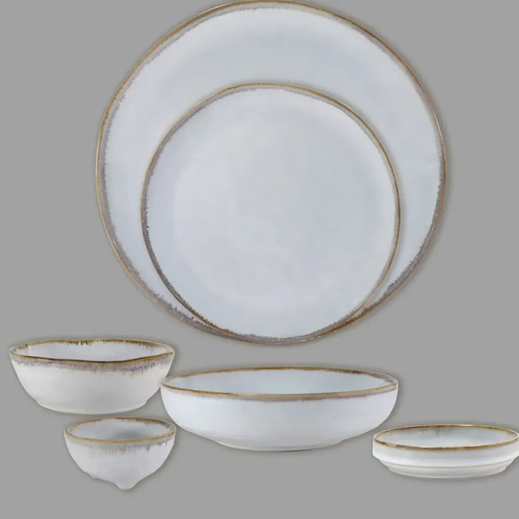 Fabrique de Styles Assiette a dessert en grès nacré d20cm - Nori* Assiettes