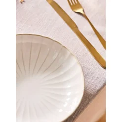 Fabrique de Styles Assiette creuse en céramique d20cm - Vlora* Assiettes