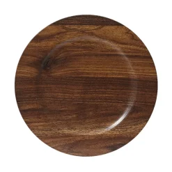 Fabrique de Styles Assiette décorative effet bois d33cm* Assiettes