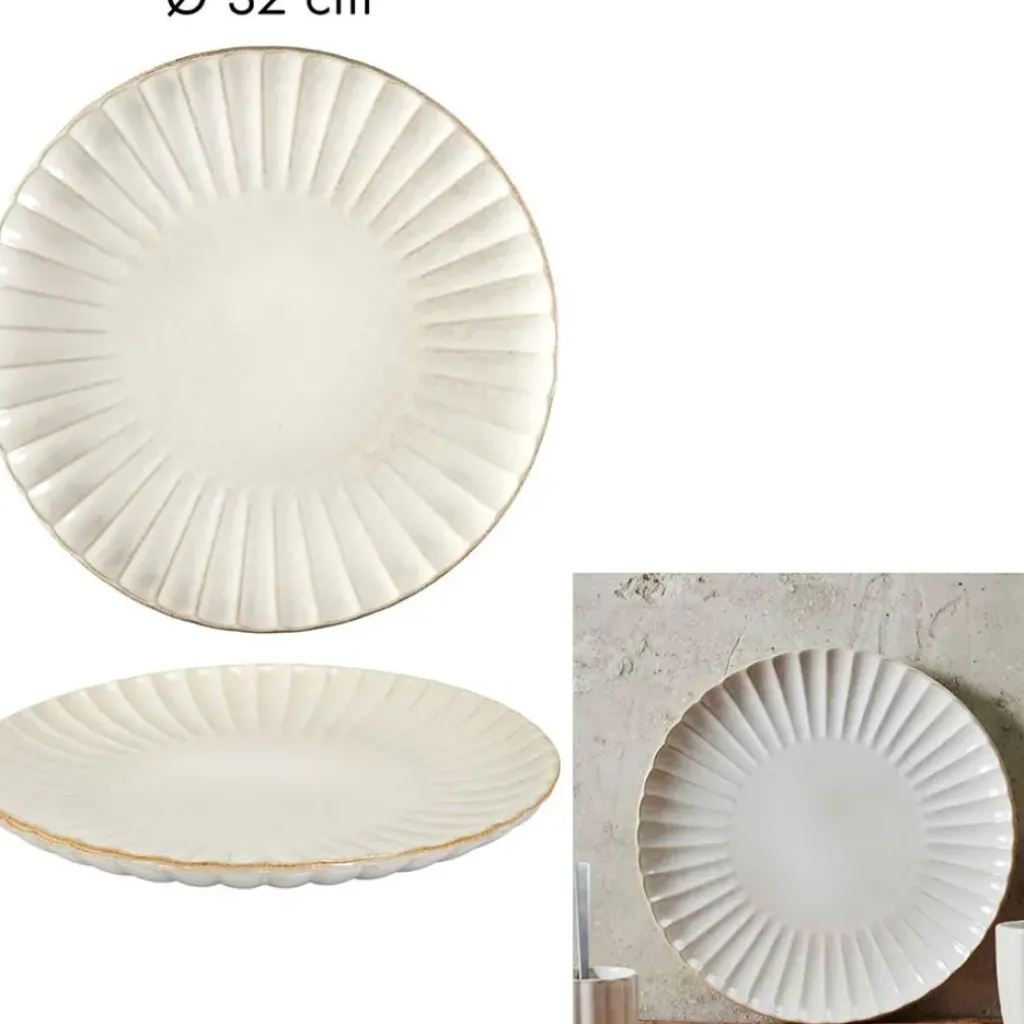 Fabrique de Styles Assiette de présentation en céramique d32cm - Vlora* Assiettes