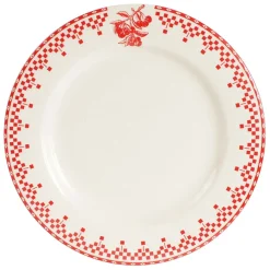 Fabrique de Styles Assiette plate en faïence d27cm - damier* Assiettes
