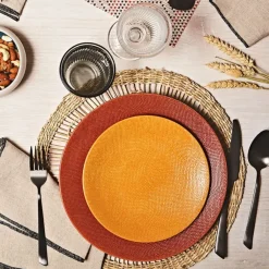 Fabrique de Styles Assiette plate en gres d27cm - vesuvio* Assiettes