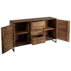 Fabrique de Styles Bahut en acacia et fer noir l150cm - Factory* Buffets Et Vitrines
