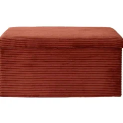 Fabrique de Styles Banc coffre pliable en tissu côtelé - Scarlett* Bancs Et Banquettes