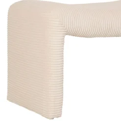 Fabrique de Styles Banc en velours côtelé écru - Minimal* Bancs Et Banquettes