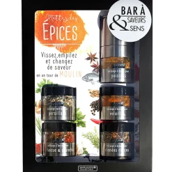 Fabrique de Styles Bar à épices avec moulin intégré* Condiments Et Épices