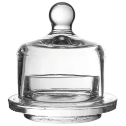 Fabrique de Styles Beurrier rond en verre* Accessoires De Table
