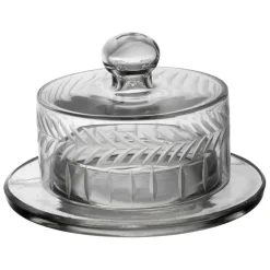 Fabrique de Styles Beurrier rond en verre d14cm - Azelie* Accessoires De Table