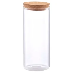 Fabrique de Styles Bocal verre avec couvercle en liege 1.4l* Pots Et Bocaux