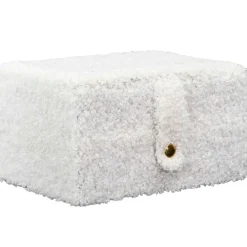 Fabrique de Styles Boite a bijoux bouclette creme 11x15xh8cm* Bijoux Fantaisie