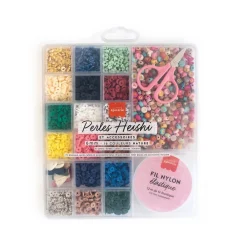 Fabrique de Styles Boite de 16 couleurs nature de perles heishi 6 mm et accessoires* Loisirs Créatifs