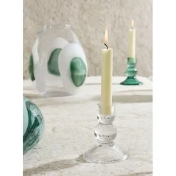 Fabrique de Styles Bougeoir en verre h10cm - Alphe* Photophores, Bougeoirs Et Lanternes