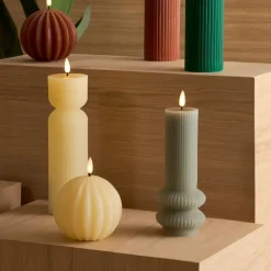 Fabrique de Styles Bougie led pilier h24.5cm* Déco Lumineuse