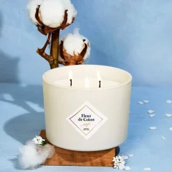 Fabrique de Styles Bougie parfumée Fleur de coton 70h* Bougies Parfumées
