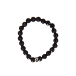 Fabrique de Styles Bracelet obsidienne e perles rondes 8mm* Bijoux Fantaisie