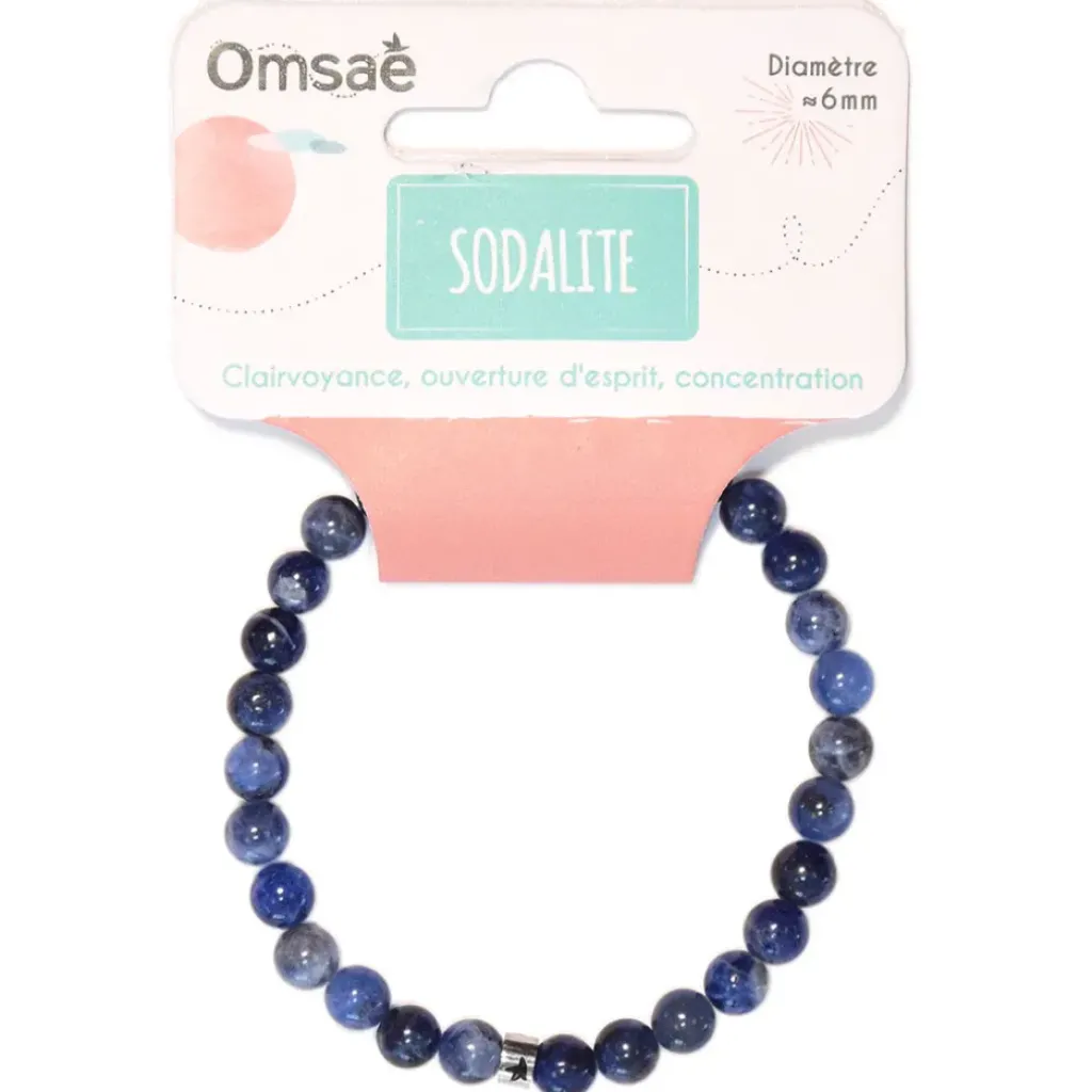 Fabrique de Styles Bracelet sodalite perles rondes 6mm* Bijoux Fantaisie