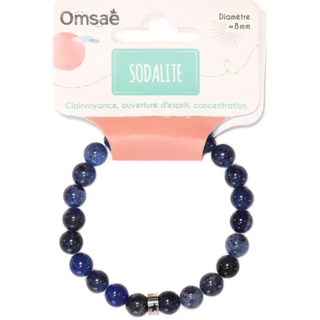 Fabrique de Styles Bracelet sodalite perles rondes 8mm* Bijoux Fantaisie