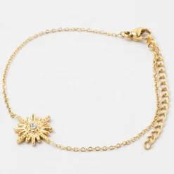 Fabrique de Styles Bracelet soleil l15+5cm acier inoxydable+strass* Bijoux Fantaisie