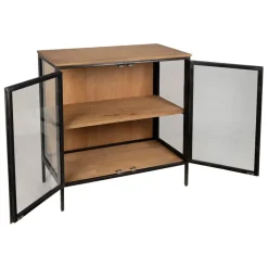 Fabrique de Styles Buffet bas 2 portes en manguier naturel et fer h90cm - Tucson* Buffets Et Vitrines