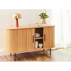 Fabrique de Styles Buffet en placage chêne 140x45cm - nola* Buffets Et Vitrines