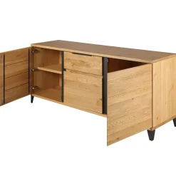 Fabrique de Styles Buffet enfilade chêne massif 3 portes et tiroir - Manny* Buffets Et Vitrines