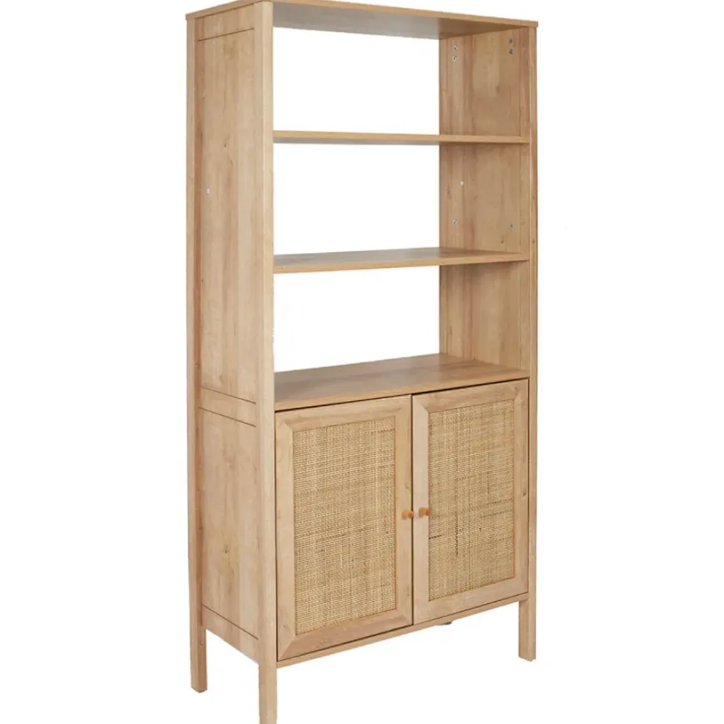 Fabrique de Styles Buffet haut en bois avec 3 niveaux H163cm - Baia* Bibliothèques Et Étagères