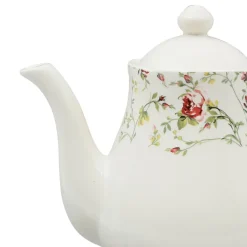 Fabrique de Styles Cafetiere en Faïence blanc et - fleurs champs* Théières Et Cafetières