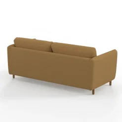 Fabrique de Styles Canapé convertible 2 places Gustave - Tissu Texturé - Crown Moutarde* Canapés Convertibles