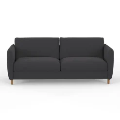 Fabrique de Styles Canapé convertible 2 places Bultex Gustave - Velours Vintage - Adore Anthracite* Canapés Convertibles