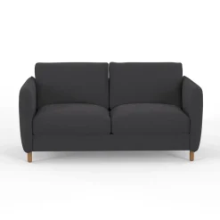 Fabrique de Styles Canapé convertible 2 places Bultex Gustave - Velours Vintage - Adore Anthracite* Canapés Convertibles