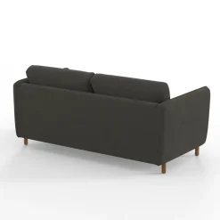 Fabrique de Styles Canapé convertible 2 places Bultex Gustave - Velours Vintage - Adore Anthracite* Canapés Convertibles