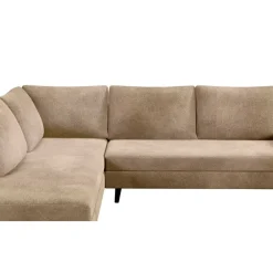 Fabrique de Styles Canapé d'angle droit 5 places André - effet velours - Seven emerald* Canapés D'angle