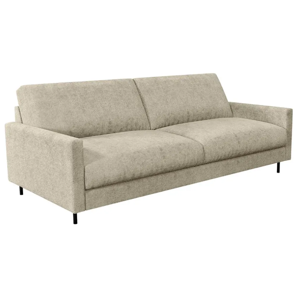 Fabrique de Styles Canapé fixe 3 places Gaspard - Velours Texturé - Dany Bleu grisé* Canapés Fixes