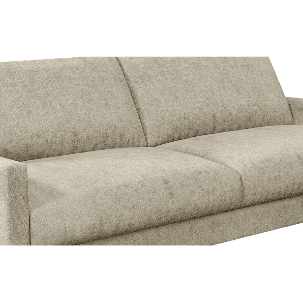 Fabrique de Styles Canapé fixe 3 places Gaspard - Velours Texturé - Dany Bleu grisé* Canapés Fixes