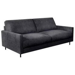 Fabrique de Styles Canapé fixe 3 places Gaspard - Velours Texturé - Dany Bleu grisé* Canapés Fixes