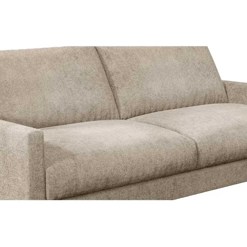 Fabrique de Styles Canapé fixe 3 places Gaspard - Velours Texturé - Dany Bleu grisé* Canapés Fixes