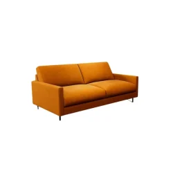 Fabrique de Styles Canapé fixe 3 places Gaspard - Velours Vintage - Adore Anthracite* Canapés Fixes