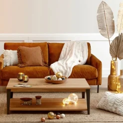 Fabrique de Styles Canapé fixe 3 places Gaspard - Velours Vintage - Adore Anthracite* Canapés Fixes