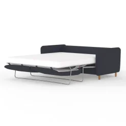 Fabrique de Styles Canapé fixe 4 places Gustave - Velours Texturé - Dany Ecru* Canapés Fixes