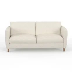 Fabrique de Styles Canapé fixe 4 places Gustave - Velours Texturé - Dany Ecru* Canapés Fixes