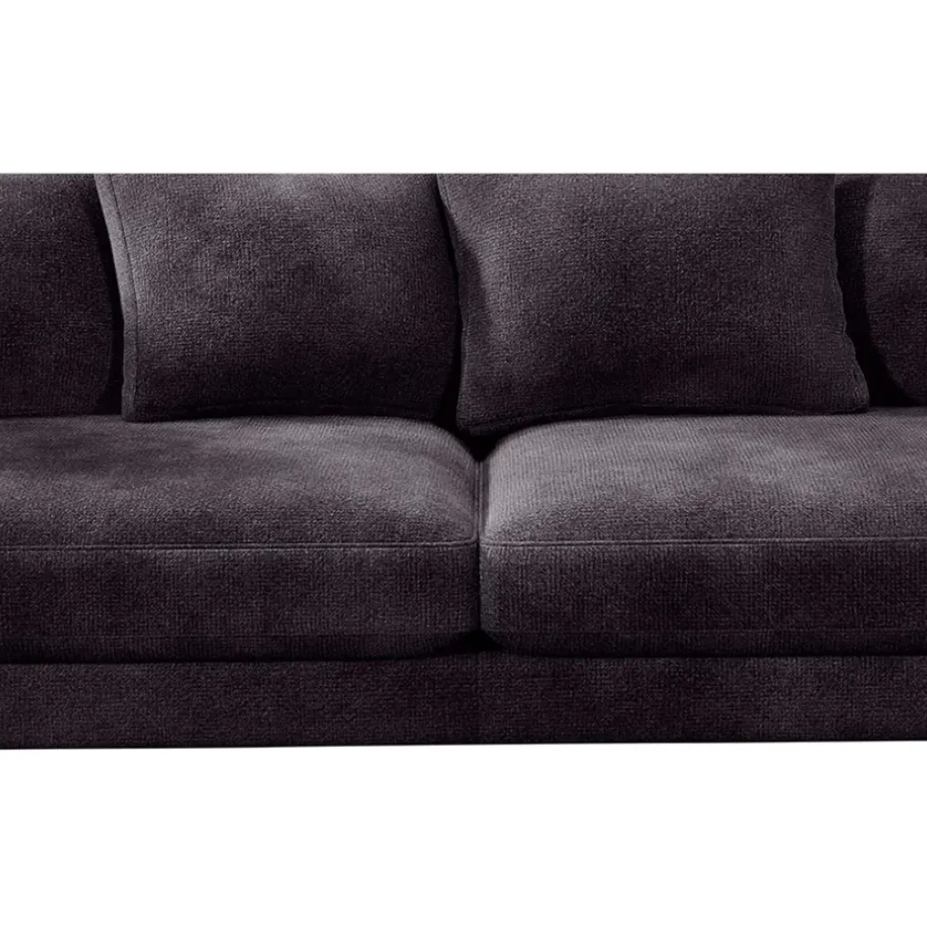 Fabrique de Styles Canapé fixe 4 places Marius - Effet Velours - Seven Turtle* Canapés Fixes