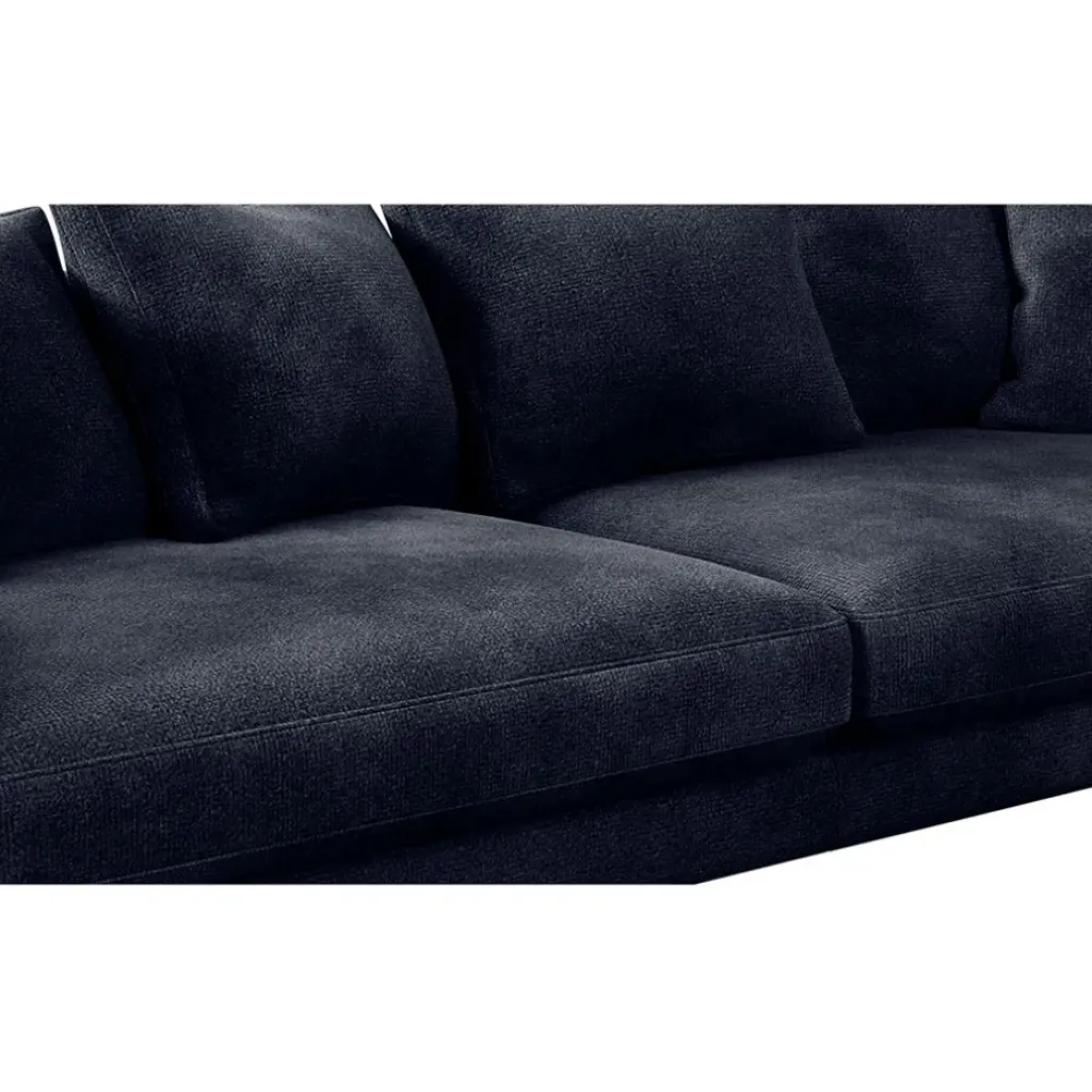 Fabrique de Styles Canapé fixe 4 places Marius - Effet Velours - Seven Turtle* Canapés Fixes