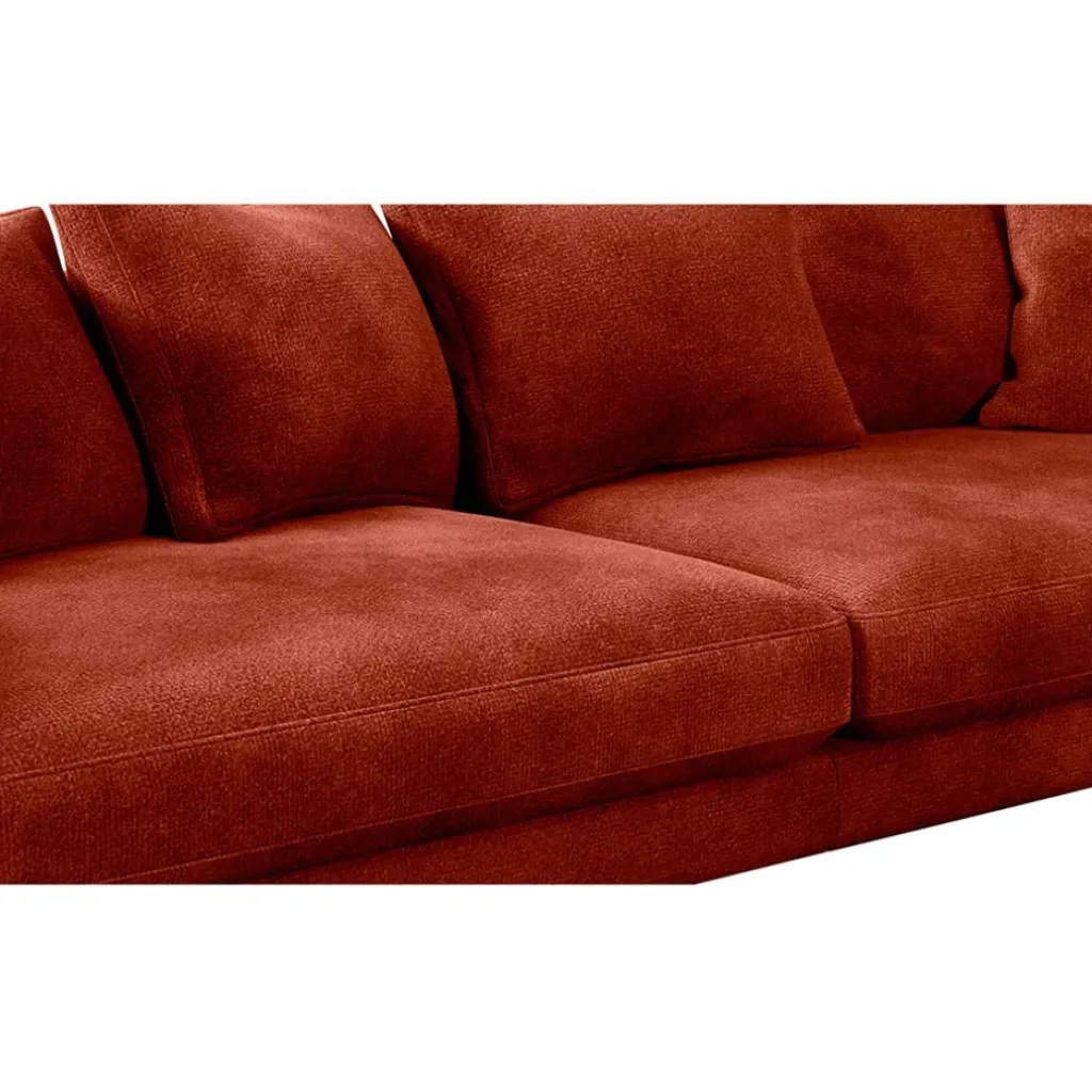 Fabrique de Styles Canapé fixe 4 places Marius - Effet Velours - Seven Turtle* Canapés Fixes