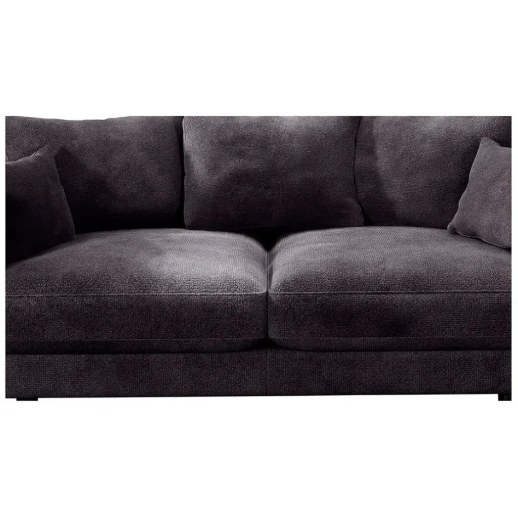 Fabrique de Styles Canapé fixe 4 places Marius - Effet Velours - Seven Turtle* Canapés Fixes